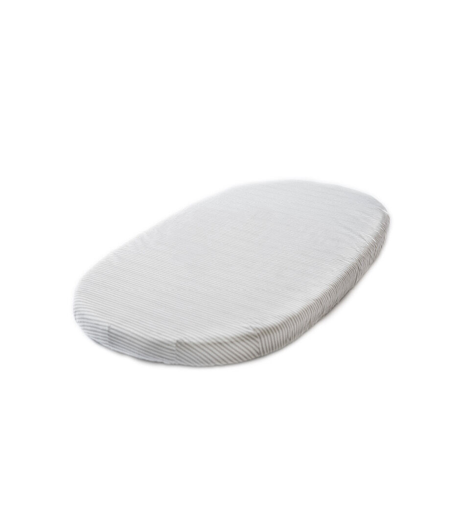Stokke® Sleepi™ Bed Fitted Sheet Stripes Away Pebbles, Stripes Away Pebbles, mainview